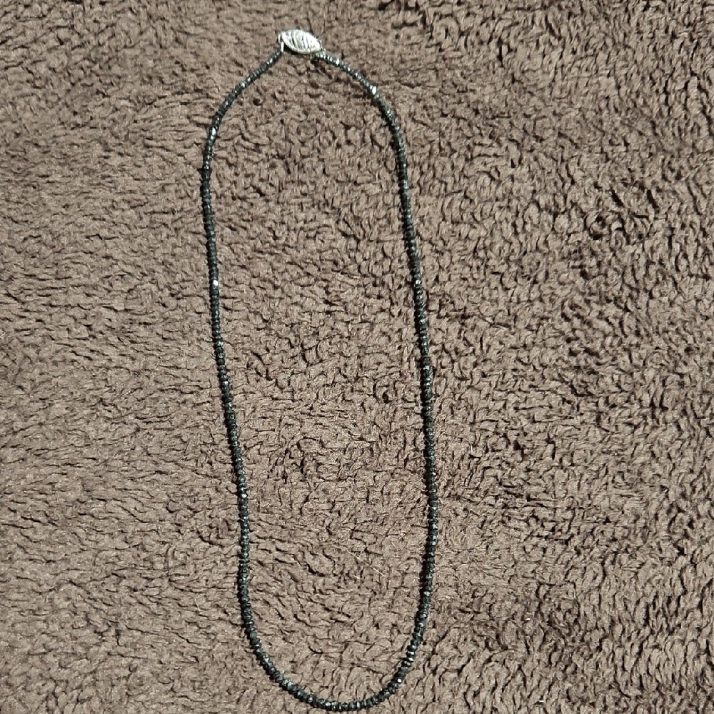 Black Beaded Necklace